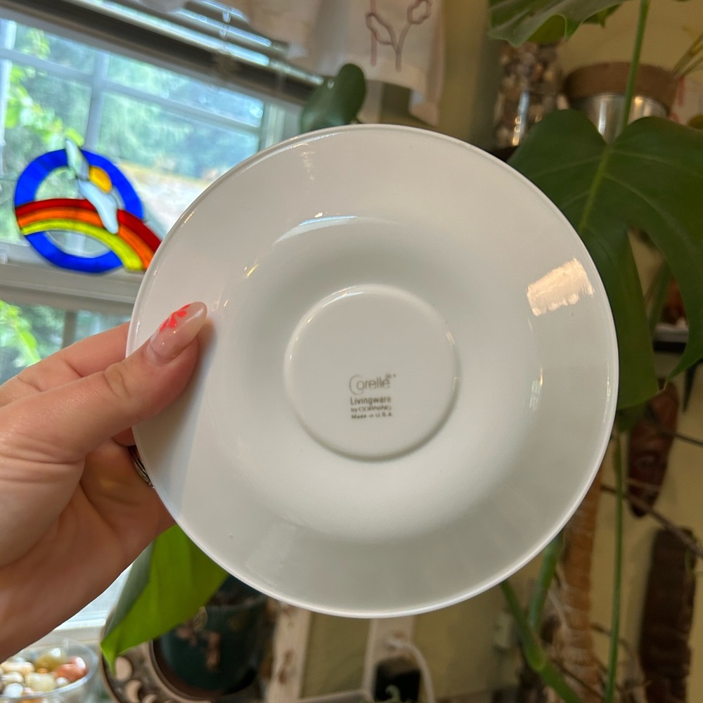 Butterfly gold Corelle hook cup and saucer - Picture 8 of 8